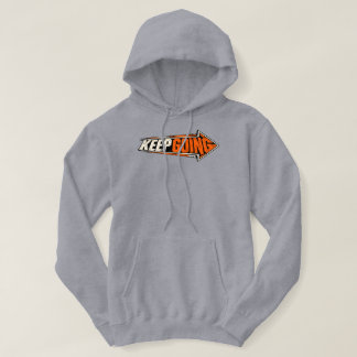 Fortsätt Framåt Pil | Vintage Motiverande Streetwe Hoodie
