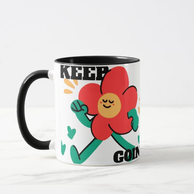 Fortsätt Framåt – Positiv Motivation  Mugg (Vänster)