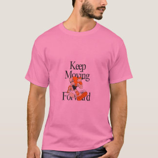 Fortsätt Gå Framåt Motiverande Löpning T-Tröja T Shirt
