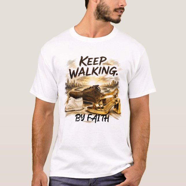 FORTSÄTT GÅ – MED TRO T SHIRT (Framsida)