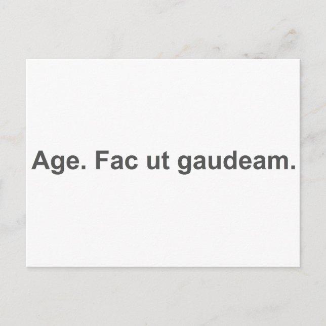 Fortsätt. Gör min dag. Vykort (Framsida)