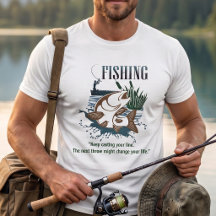 "Fortsätt Kasta Din Line" Vintage Fiske Konst