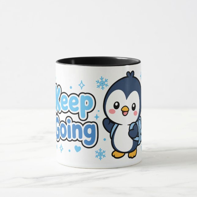 Fortsätt Kawaii Pingvin Mugg (Center)