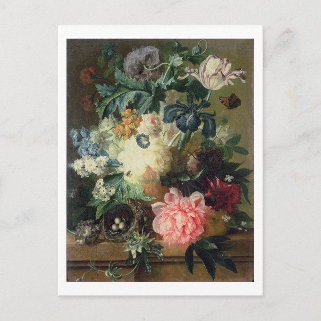 Fortsatt liv för blommor 2 vykort (Framsida)