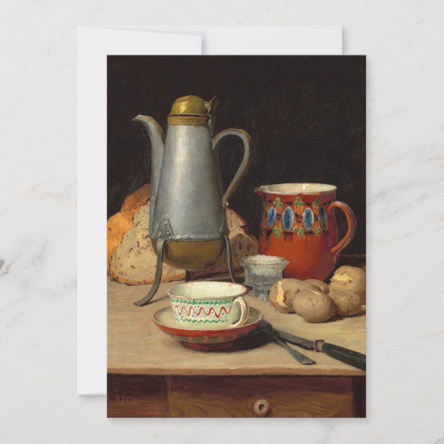 Fortsatt liv, kaffe och potatis | Albert Anker (Framsida)