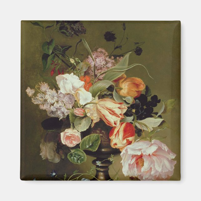 Fortsatt liv med blommor magnet (Framsidan)