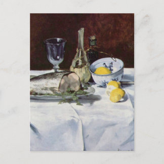 Fortsatt liv med lax - Edouard Manet Vykort