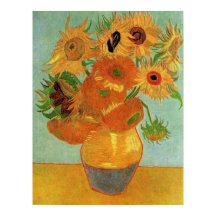 Fortsatt liv - Vas med tolv solblommor