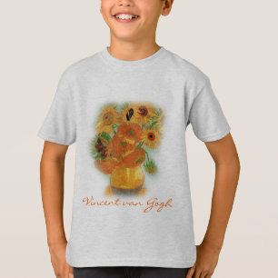 Fortsatt liv - Vas med tolv solblommor, van Gogh Tee