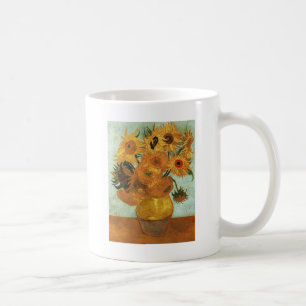 Fortsatt liv - Vas med tolv solblommor, Vincent Kaffemugg