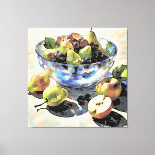 *~* Fortsatt livstid SC6 Fruit Art Gift Crystal Bo Canvastryck
