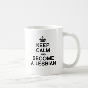 FORTSÄTT LUGN OCH BLI EN LESBISK -.png Kaffemugg