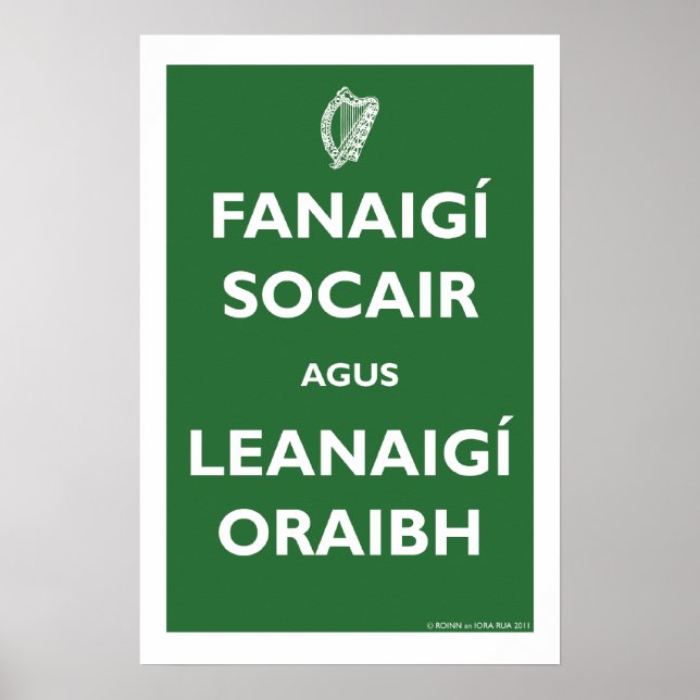 Fortsätt Lugnen och fortsätt! Poster (Framsidan)