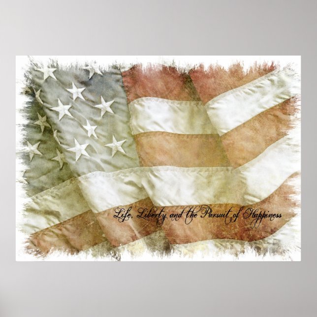 Fortsatt lyckosamma Flagga Poster (Framsidan)