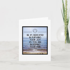 Fortsätt med ditt joy Note Card - tomt inuti Kort