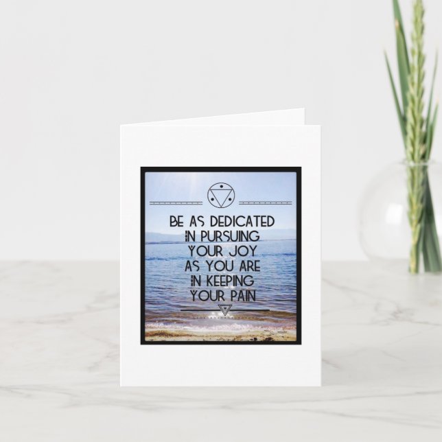 Fortsätt med ditt joy Note Card - tomt inuti Kort (Framsida)