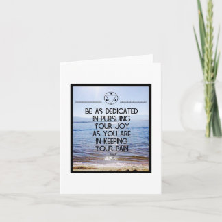 Fortsätt med ditt joy Note Card - tomt inuti Kort