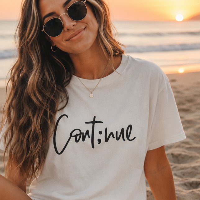Fortsätt, motiverande och inspirerande mental välb t shirt (Skapare uppladdad)