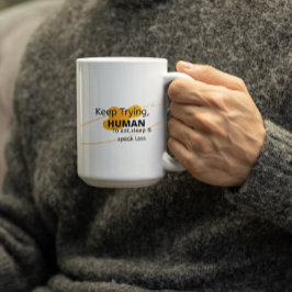 Fortsätt Prova Människa - Tro Kaffemugg