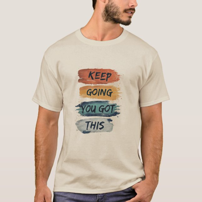 Fortsätt Så Du Klarar Det Herr T-Shirt (Framsida)