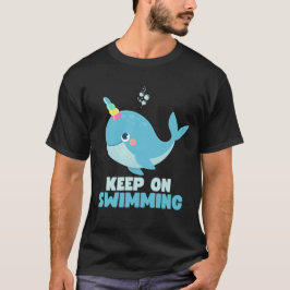Fortsätt Simma Kawaii Val T Shirt