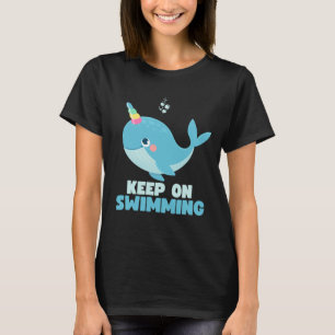 Fortsätt Simma Kawaii Val T Shirt