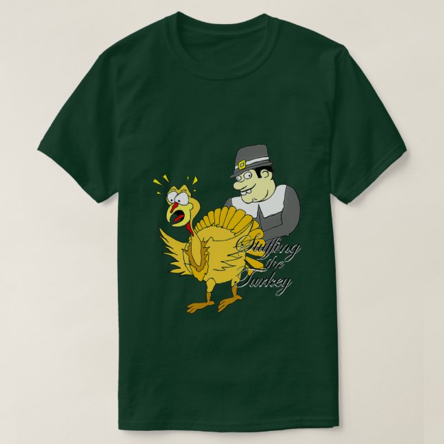 Fortsatt Thanksgiving för Turkiet T Shirt (Design framsida)