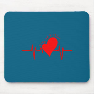 Fortsätt Tickin! Ekg Hjärtbeat Ko Ventil Hjärtpati Musmatta