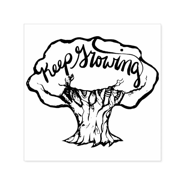 Fortsätt Växa                                      Självfärgande Stämpel (Design)