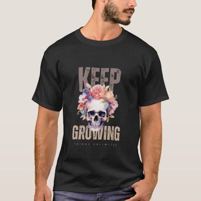 fortsätt växa t shirt (Framsida)