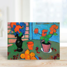 Fortsatta livblommor och Orangar | von Jawlensky