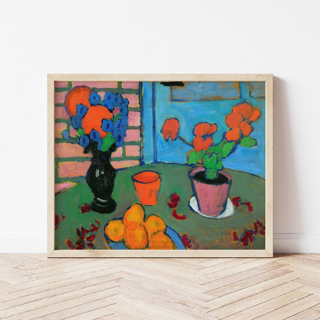 Fortsatta livblommor och Orangar | von Jawlensky Poster (Skapare uppladdad)