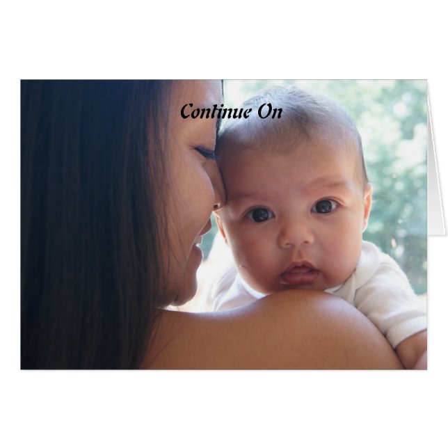 Fortsätta på hälsningskort (Framsidan Horizontal)