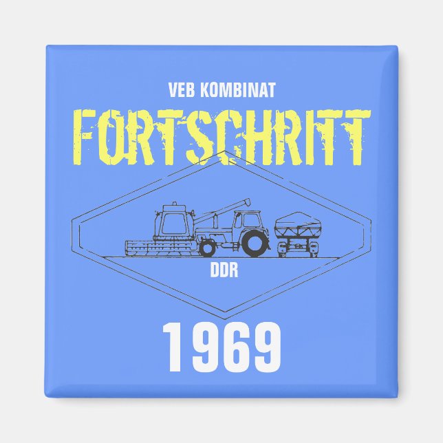 Fortschritt DDR Design Magnet (Framsidan)