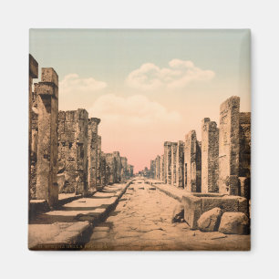 Fortuna gata, Pompeii, Campania, italien Magnet