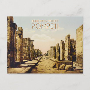 Fortuna Street, Pompeii, Italien Vykort