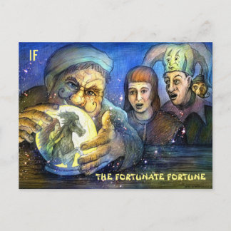 Fortunate Fortune-vykort av Mike Winterbauer Vykort