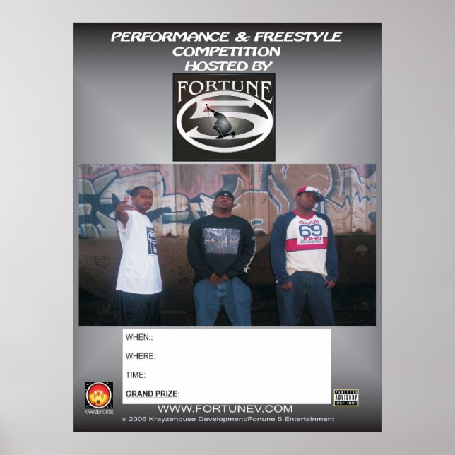 Fortune 5 Freestyle Poster (Framsidan)