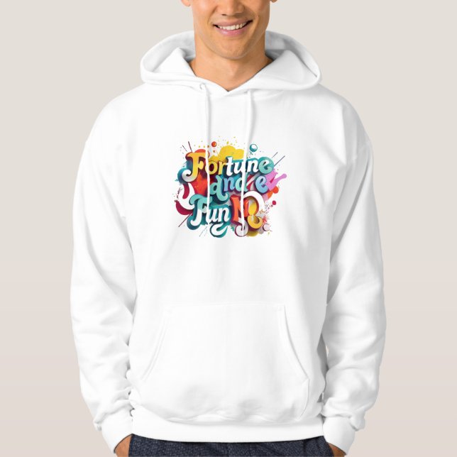 "Fortune and Roligt" Hoodie (Framsida)