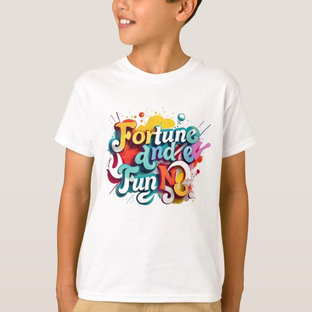 "Fortune and Roligt" T Shirt (Framsida)