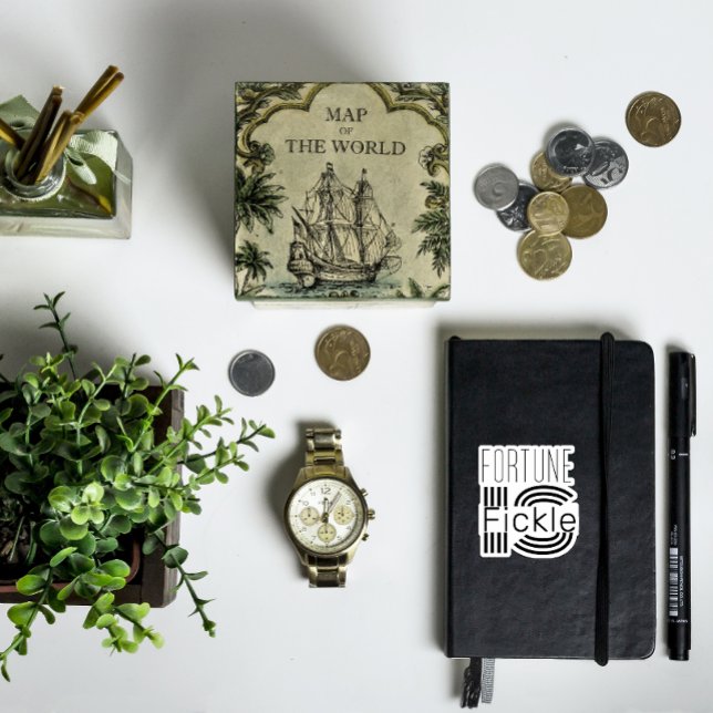 Fortune är en ombytlig, vit, svart dekal (Skapare uppladdad)