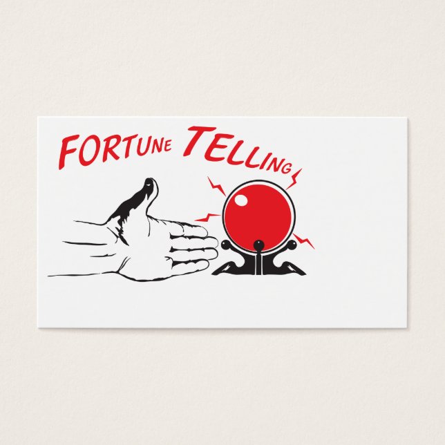 Fortune berättar visitkort (Framsidan)