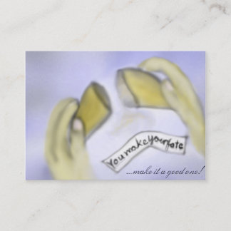 Fortune cookie-affärskort visitkort