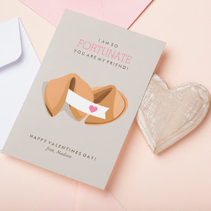 Fortune Cookie Kids Classroom Valentine Anteckningskort