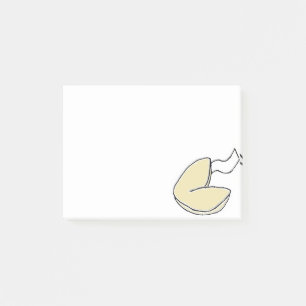 Fortune Cookie Lucky China Food Tecknad Post-it Block
