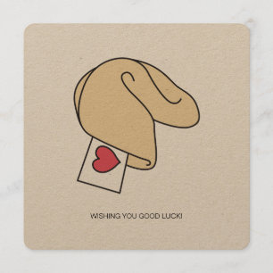 Fortune Cookie Lycka till-kort Kort