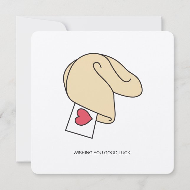 Fortune Cookie Lycka till-kort Kort (Framsida)