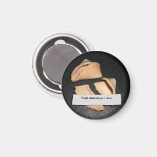 Fortune Cookie med Personlig Fortune Magnet