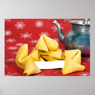 Fortune Cookie med Tekanna Poster