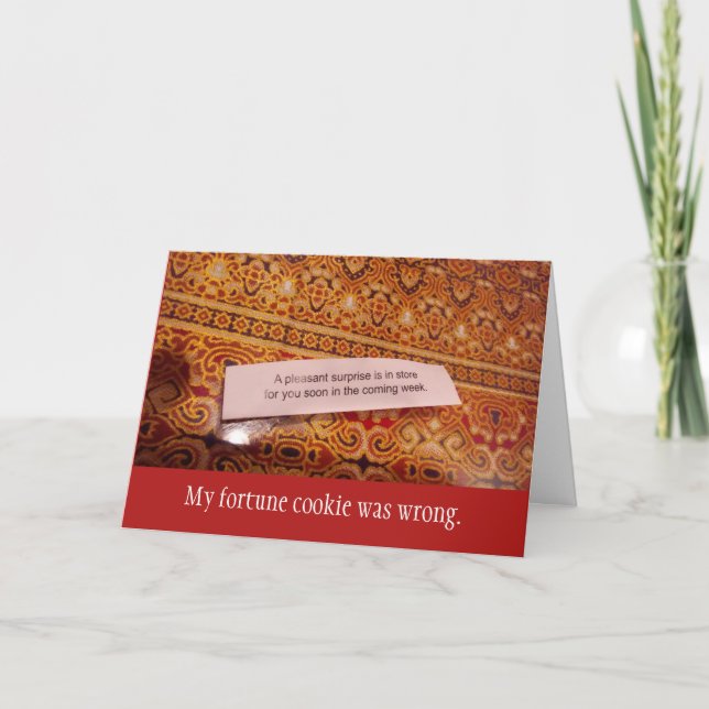 Fortune Cookie-medarbetarkort Kort (Framsida)